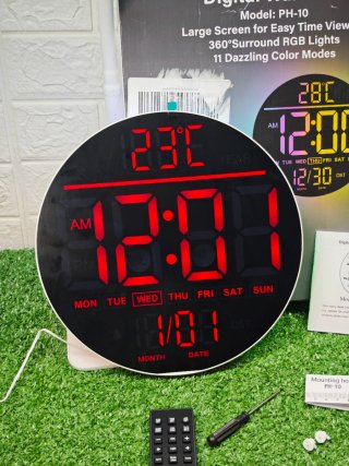 Reloj Pared Digital Maxstar 10 Multicolor