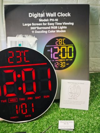 Reloj Pared Digital Maxstar 10 Multicolor