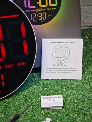 Reloj Pared Digital Maxstar 10 Multicolor