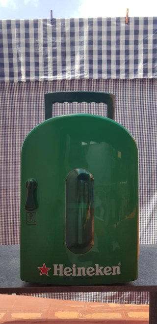 Mini Nevera Eléctrica Heineken Verde