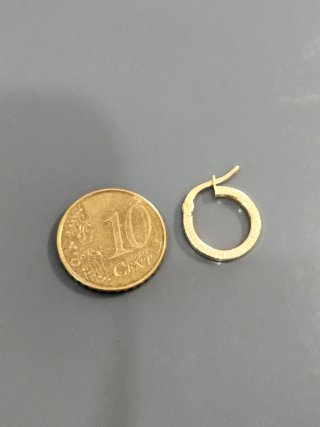 Pendientes Aro Oro Unisex Nuevos