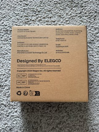 Lote 4 filamentos impresora 3D 1.75mm — ELEGOO / e