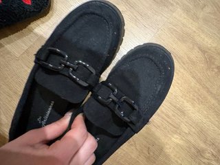 Zapatos planos negros talla 38.