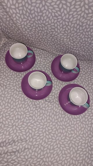 Conjunto tazas y platos