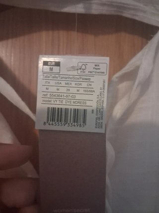 Vestido Women'secret blanco con cinturón