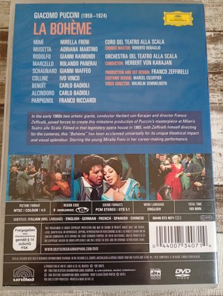 DVD La Bohème Puccini Regia Zeffirelli 1965