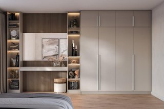 Maniglia moderna e sottile in alluminio per mobili