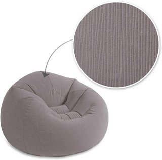 Intex sillón hinchable gris cómodo ergonómico