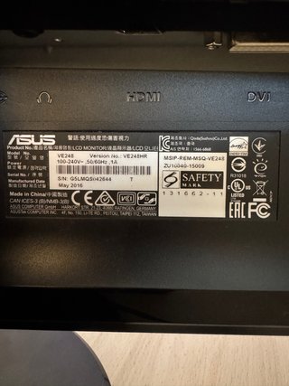 Monitor Gaming LED ASUS 24” FullHD