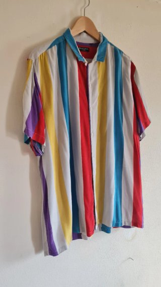 Camicia Brave Soul Uomo Righe Multicolore