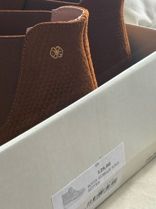 Botas Cuplé Piel Naranja/Marrón (Sin Estrenar)