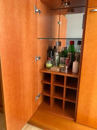 Mueble salón madera cerezo maciza