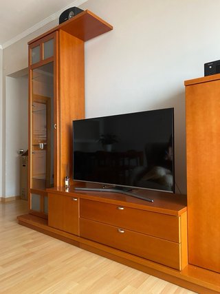 Mueble salón madera cerezo maciza