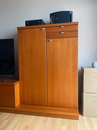 Mueble salón madera cerezo maciza