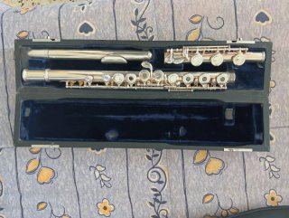 Flauta dulce Yamaha marrón con funda