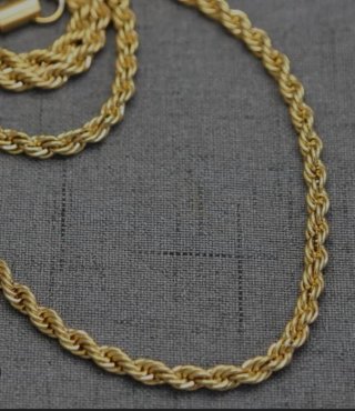 Cadena de oro 18 kilates estilo salomon 12,83 gram