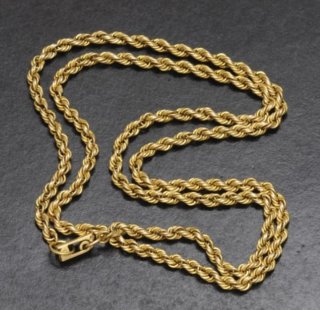 Cadena de oro 18 kilates estilo salomon 12,83 gram