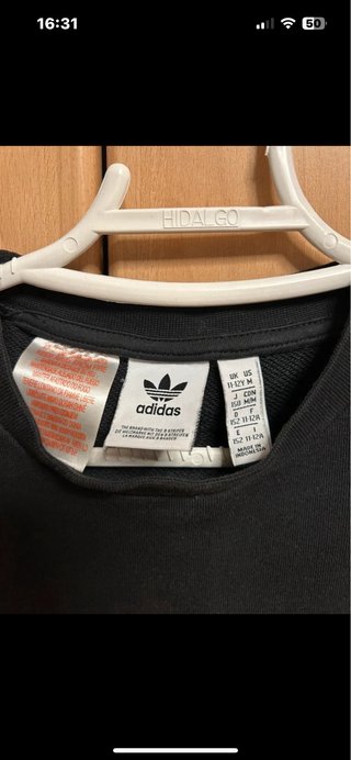 Sudadera Adidas Logo Grande Talla 12  (152cm)