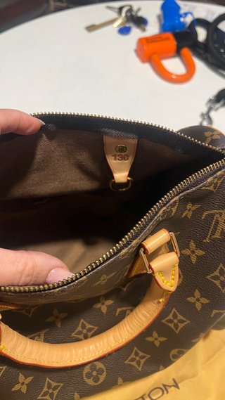Borsa Louis Vuitton Speedy Beige/Marrone