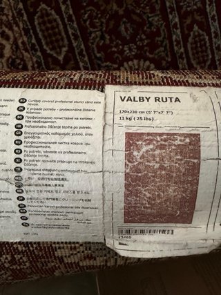 Alfombra IKEA Valby Ruta diseño persa