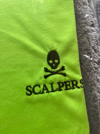 Camiseta Scalpers Talla M Verde Neón