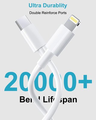 Cavo iPhone carica rapida certificato MFi 2Pack