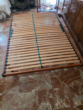 Somier de madera, con láminas con laminas