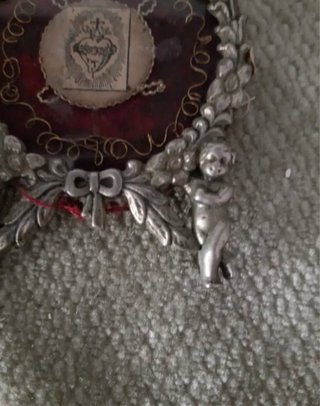 Relicario Sagrado Corazón Plata