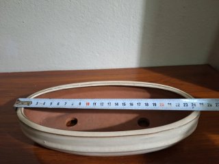 Vaso de Cerâmica para Bonsai Oval