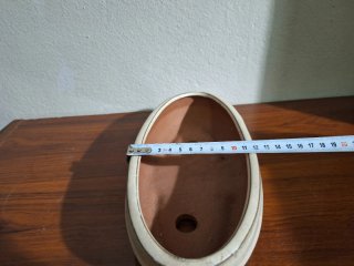 Vaso de Cerâmica para Bonsai Oval