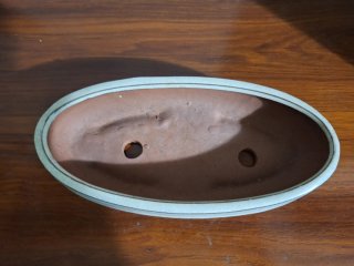 Vaso de Cerâmica para Bonsai Oval