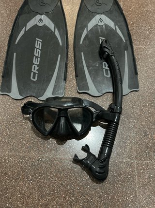 Gafas de snorkel y tubo Cressi