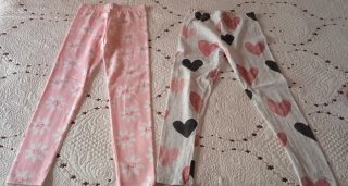 Lote 7 leggings niña 7-8 años