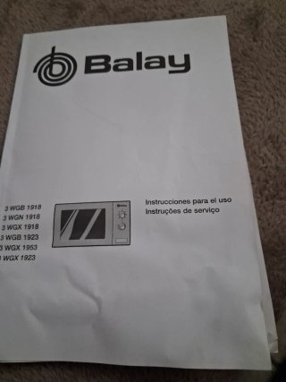 Microondas Balay Acero Inoxidable Empotrar