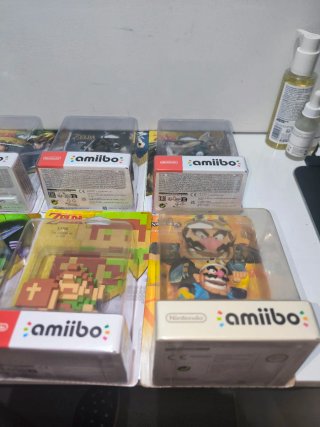 Lote Figuras 6 Amiibos Nintendo Zelda y Wario