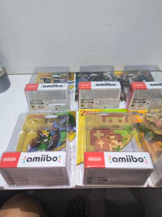Lote Figuras 6 Amiibos Nintendo Zelda y Wario