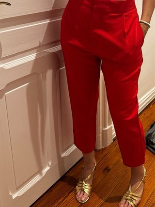 Pantalón Zara Mujer Talla S Tiro Alto