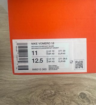 Zapatilla Nike Vomero 18 Talla 45 Nuevas.