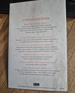 Juego de Tronos 5 Temporadas DVD