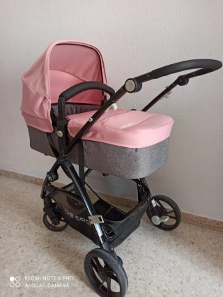 Carro de bebé Be Cool rosa y gris