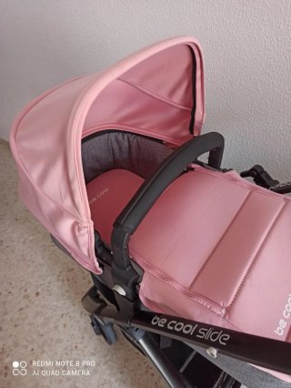 Carro de bebé Be Cool rosa y gris