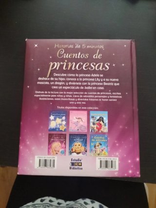 3 libros de princesas.