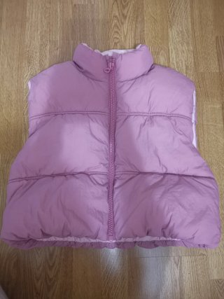 Chaleco rosa acolchado
