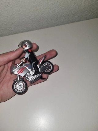 Playmobil Moteros con Moto