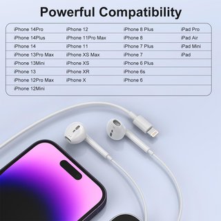 Auriculares In Ear para iPhone con micrófono