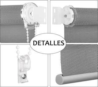 Tenda a rullo screen beige isolante per privacy
