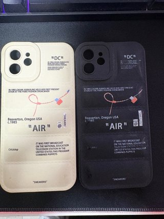 Pack 2 Fundas iPhone 12 Off-White