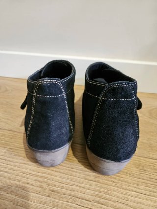 Botines negros cómodos con velcro Talla 40