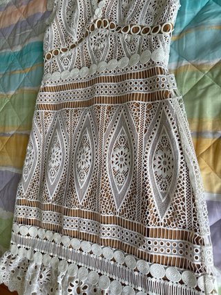 Vestito Michael Kors Bianco Pizzo Taglia XS