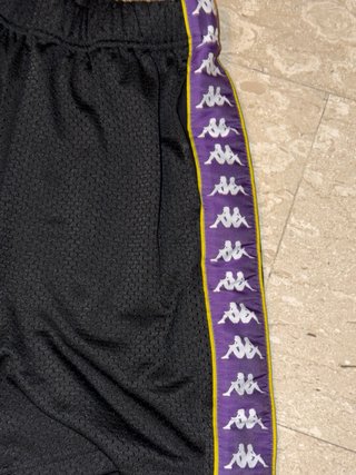 Pantaloncino Kappa Unisex Nero Viola Taglia S